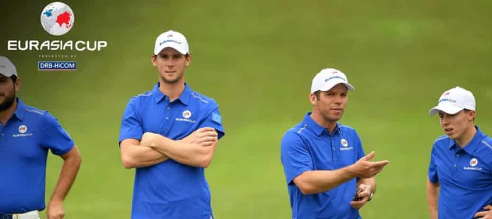 Das europäische Team kann beim EurAsia Cup erneut nicht vollends überzeugen, hat den Sieg aber noch in den eigenen Händen. (Foto: instagram.com/europeantour)