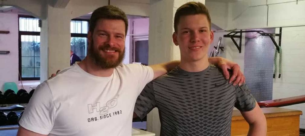 Krafttraining ist ein sehr wichtiges Element im Golfsport, wie Mark Sandamnn (li.) weiß. (Foto: Henry Ost)