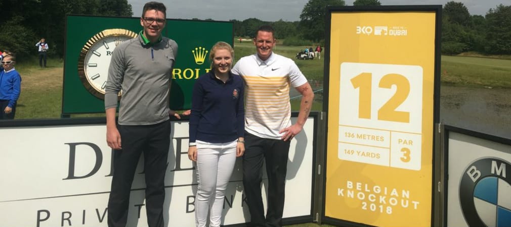Diese drei Golf Post Community Mitglieder haben es beim Belgian Knockout mit den Profis aufgenommen. (Foto: Golf Post)