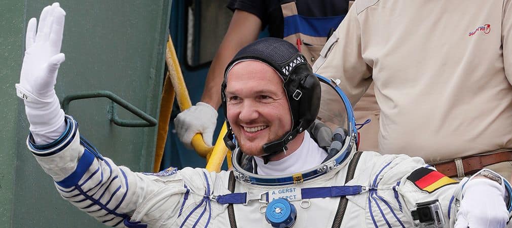 Alexander Gerst auf dem Weg zu seiner zweiten Weltraummission. (Foto: Getty)