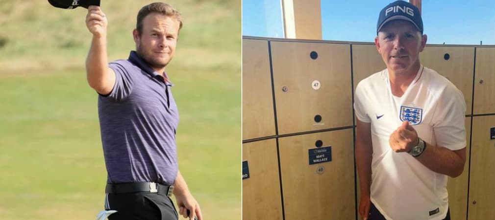 Tyrrell Hatton und Matt Wallace haben eines gemeinsam: Beide wollen England am Sonntag siegen sehen und auf der European Tour gewinnen. (Foto: Instagram/@tyrrellhatton und @mattwallacegolf)