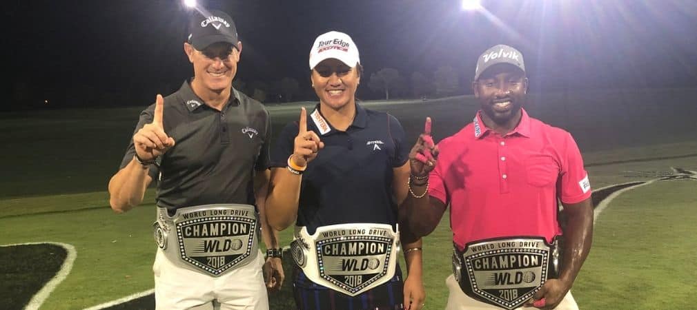 Die Sieger der World Long Drive Championship 2018 mit ihren