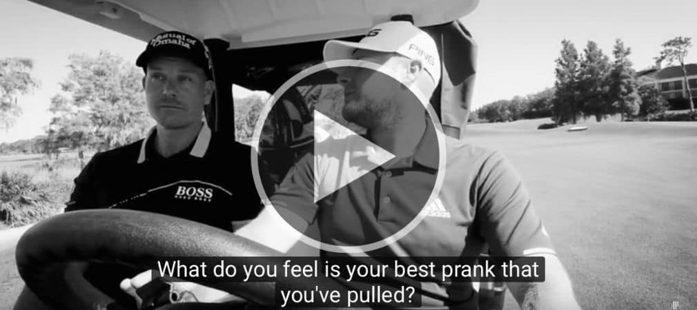 Henrik Stenson und Tyrell Hatton bei den
