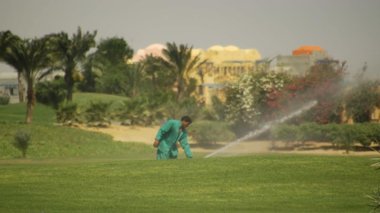 Bewässerung eines Golfplatzes