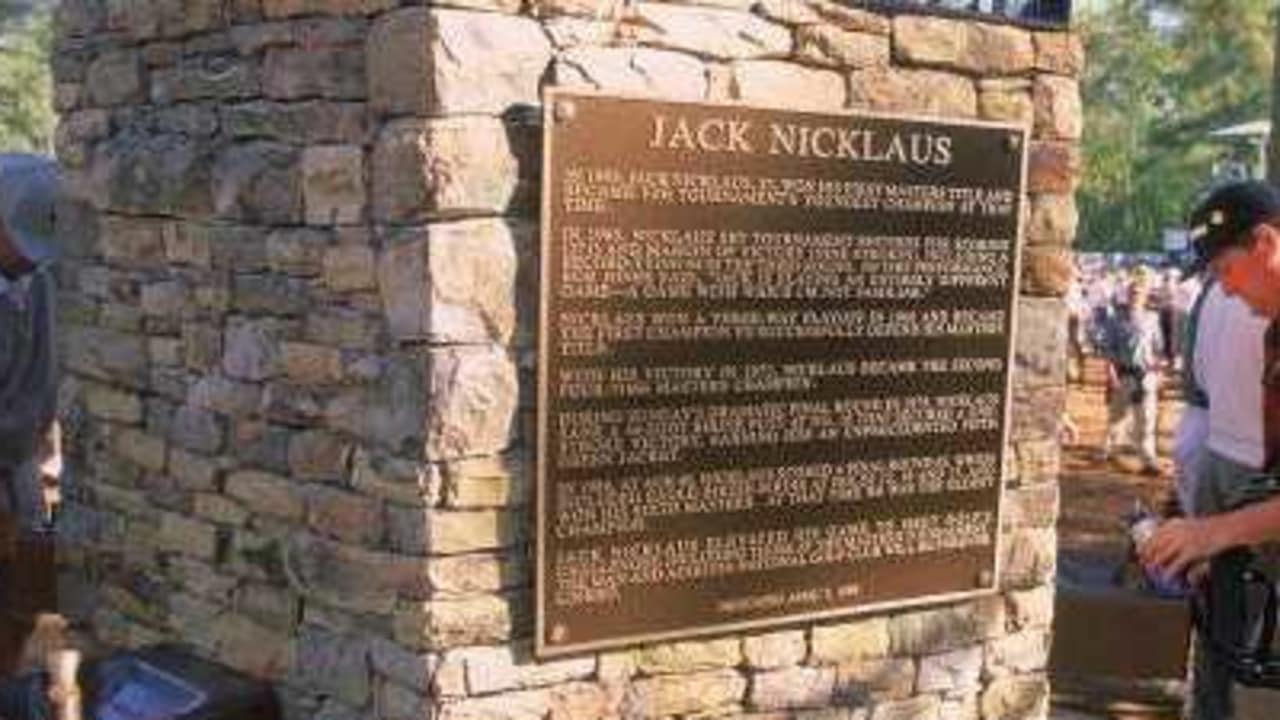 Jack Nicklaus Gedenktafel