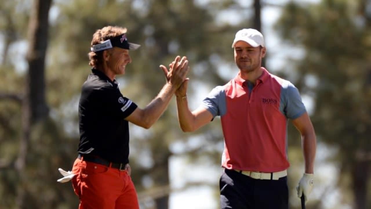 Martin Kaymer und Bernhard Langer