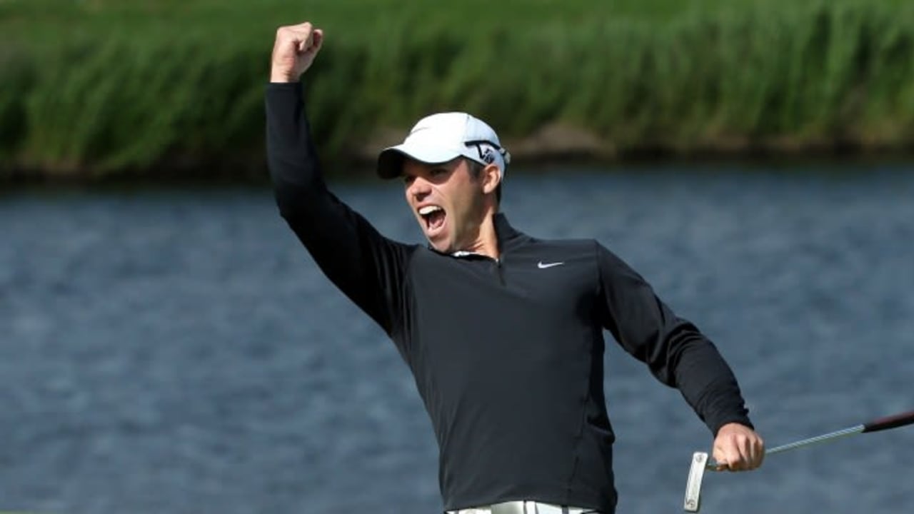 Paul Casey jubelt über seinen Sieg