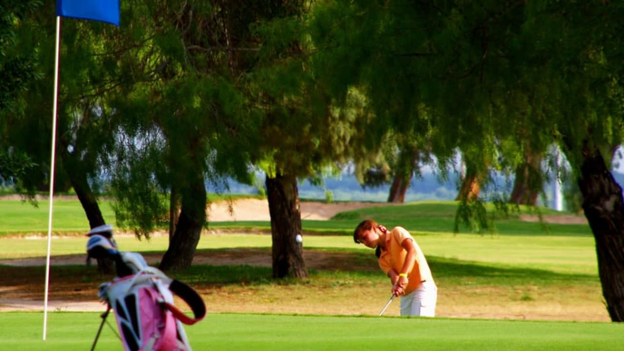 Golfbag klug abstellen