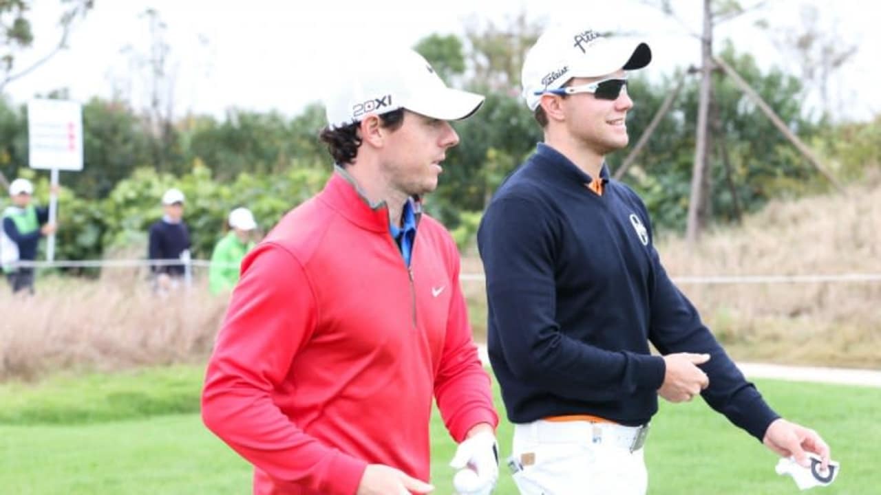 Rory McIlroy war die prominente Begleitung von Max Kieffer