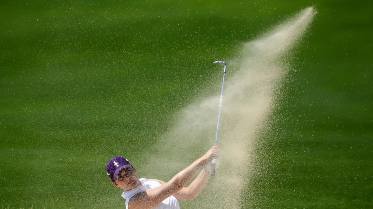 Caroline Masson auf der Suche nach ihrer Form bei der Mizuno Classic.