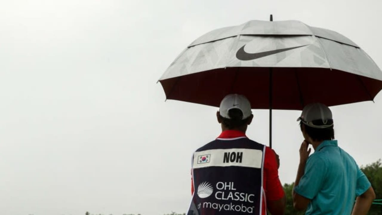 Unwetter bei der OHL Classic at Mayakoba 2013.