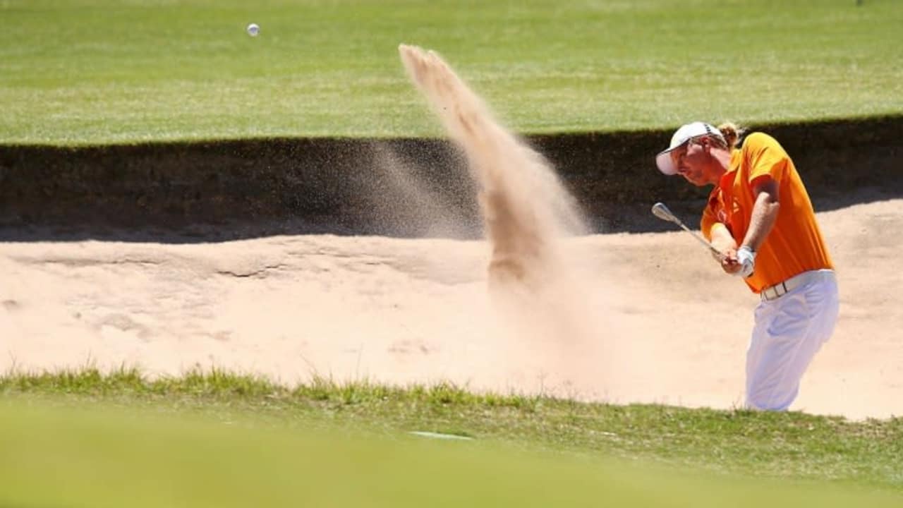 Als Vorjahressieger der Trophee Hassan II schlägt Marcel Siem bei der Volvo Golf Champions 2014 in Durban ab
