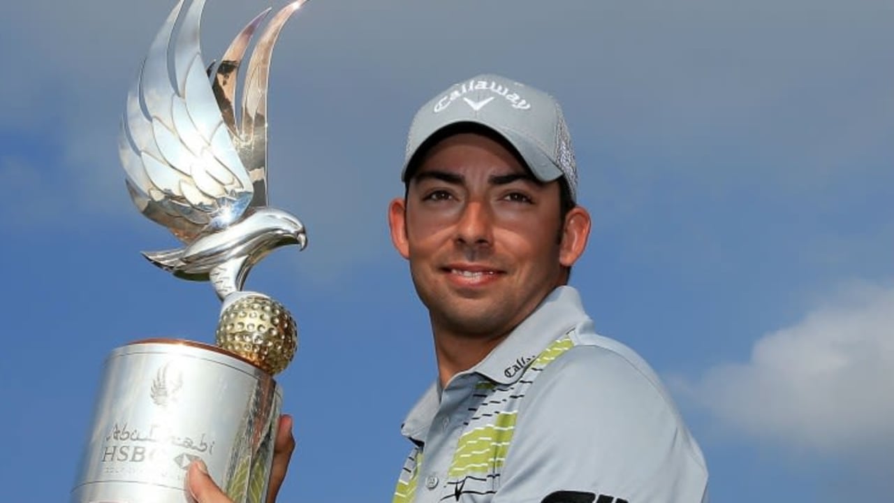 Der Spanier Pablo Larrazabal gewinnt die Abu Dhabi HSBC Championship 2014