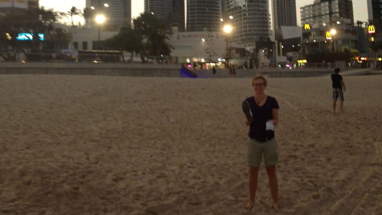 Anka Lindner an der Golf Coast in Australien. (Foto: AKL)