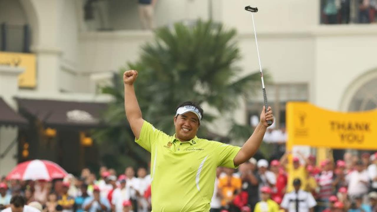 Kiradech Aphibarnrat bei der Maybank Malaysian Open 2013