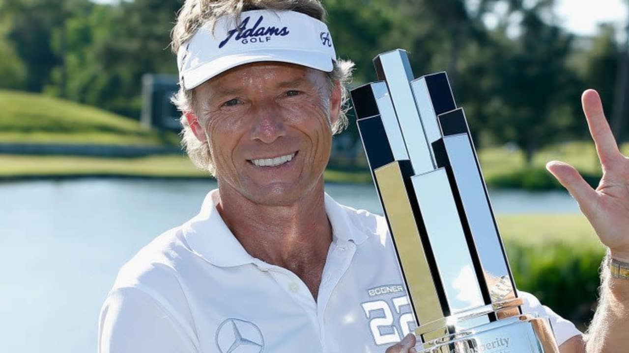 Bernhard Langer zeigt es an: Der Triumph in Texas ist bereits sein dritter Titel beim Insperity Invitational.
