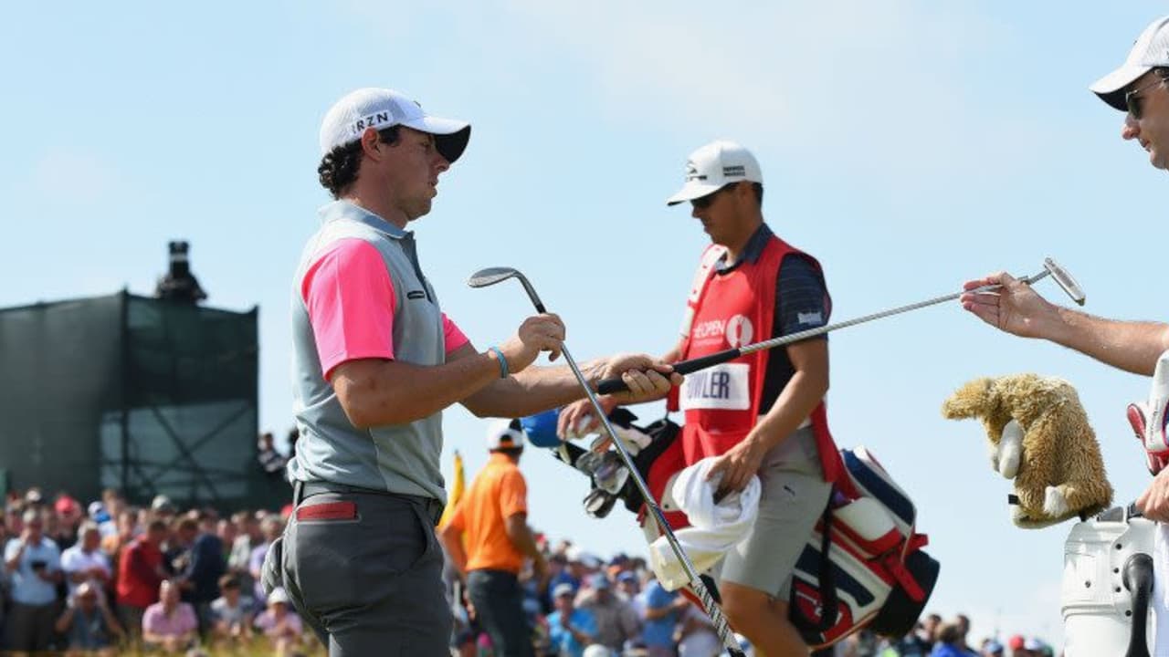 Rory McIlroy und sein Caddy J. P. Fitzgerald trafen bei der British Open stets die richtige Wahl. (Foto: Getty)