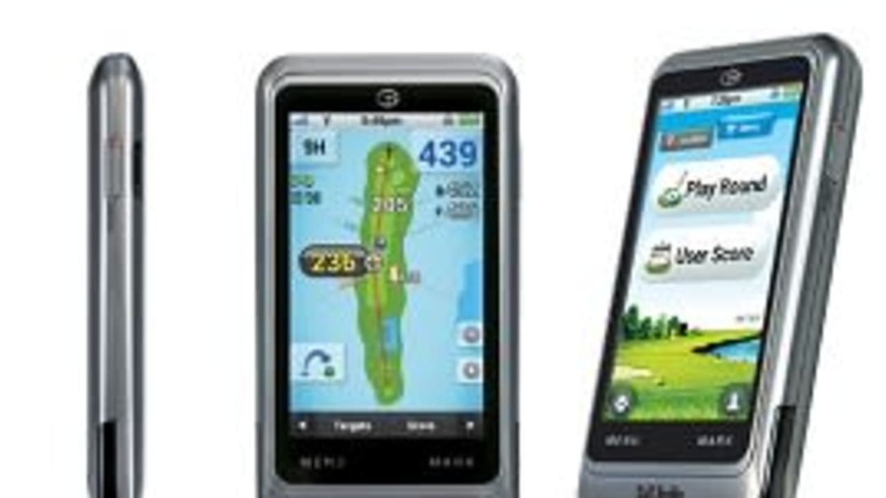 Mit dem GolfBuddy von Green-Gras-Golf wisst ihr nicht nur, wo ihr euch befindet, sondern ihr habt die komplette Spielbahn direkt auf dem Display vor Augen inklusive genauer Längenangaben. (Foto: Green-Gras-Golf)