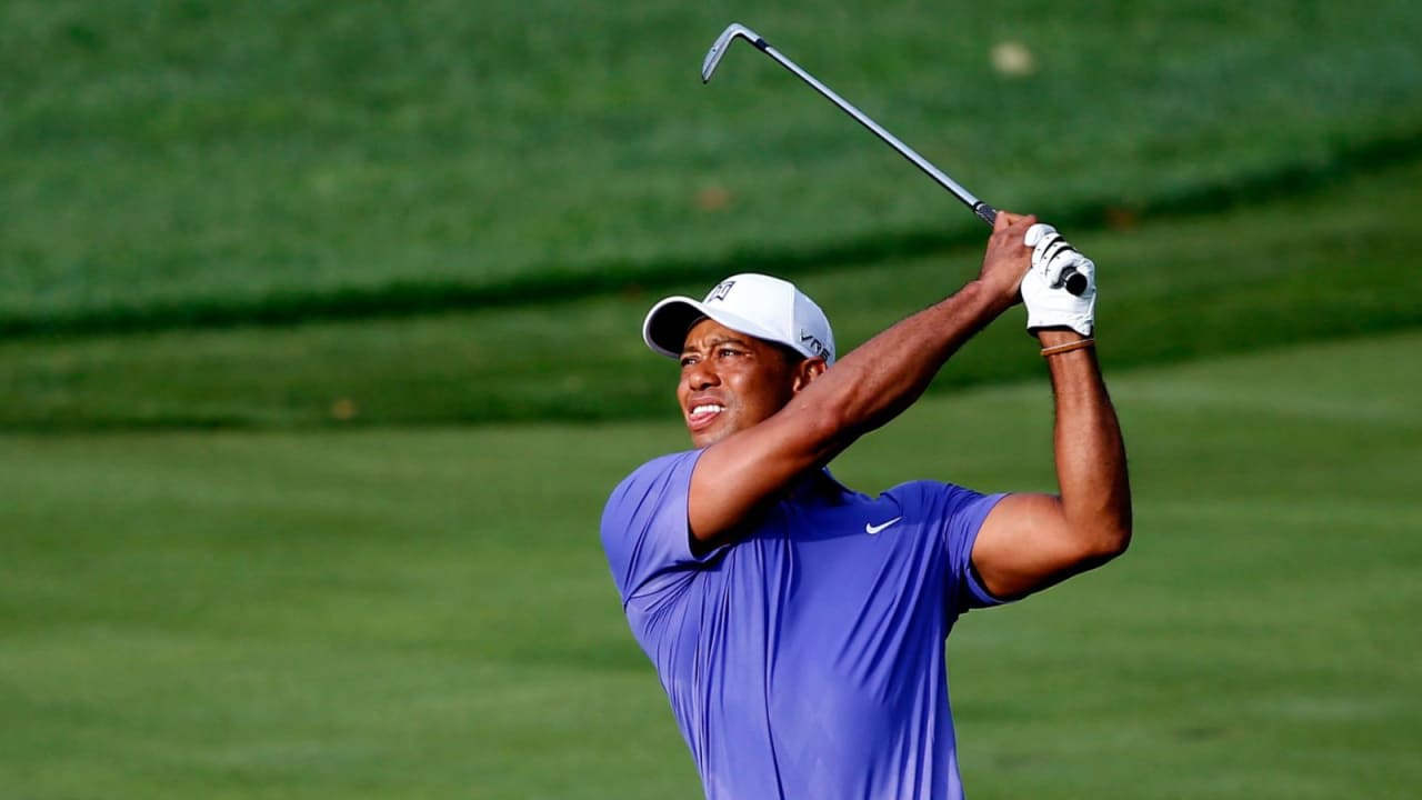 Tiger Woods auf seiner ersten Runde bei der PGA Championship. (Foto: Getty)