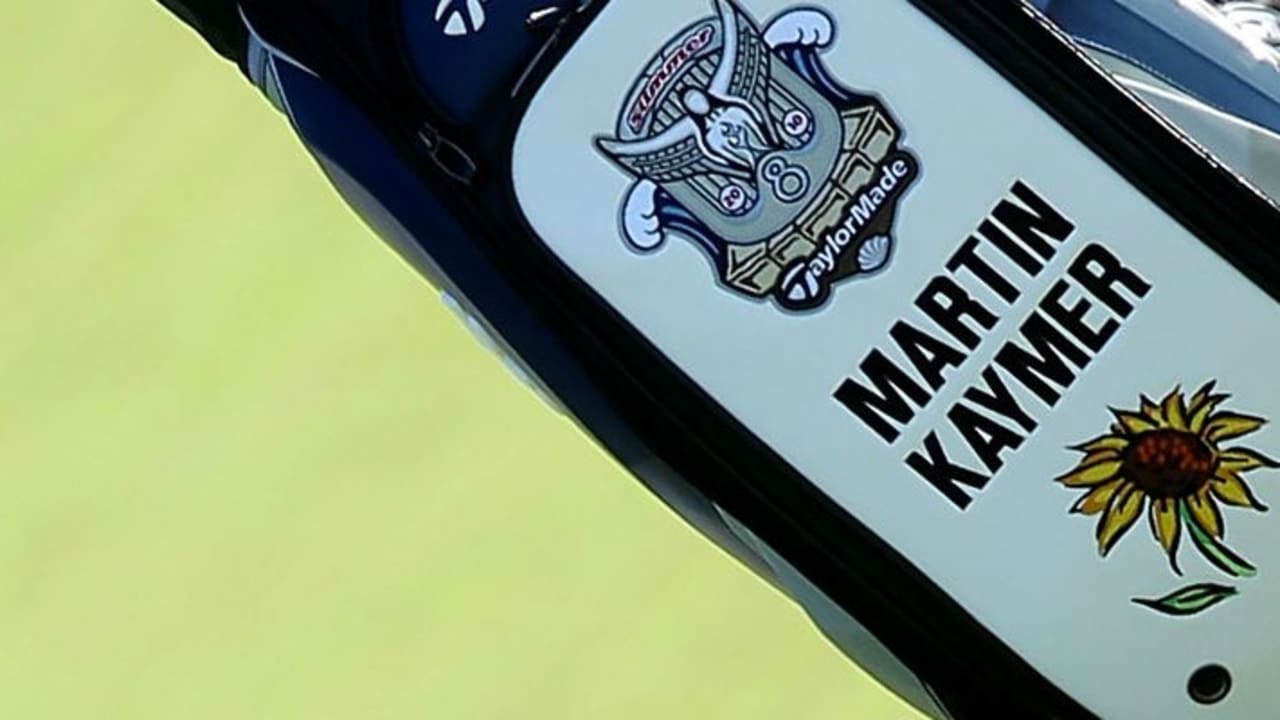 Hinter der Sonnenblume auf Martin Kaymers Golfbag verbirgt sich seine neue Stiftung.