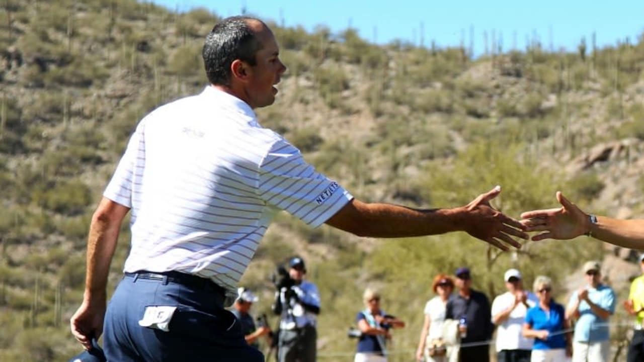 Zum Auftakt der Valero Texas Open trifft Martin Kaymer (r.) in einem Flight auf Matt Kuchar und dessen Landsmann Justin Leonard.