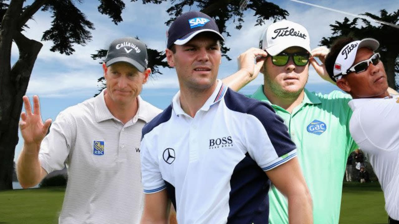 Martin Kaymer trifft bei der WGC - Cadillac Match Play auf Jim Furyk (l.), George Coetzee und Thongchai Jaidee (r.).