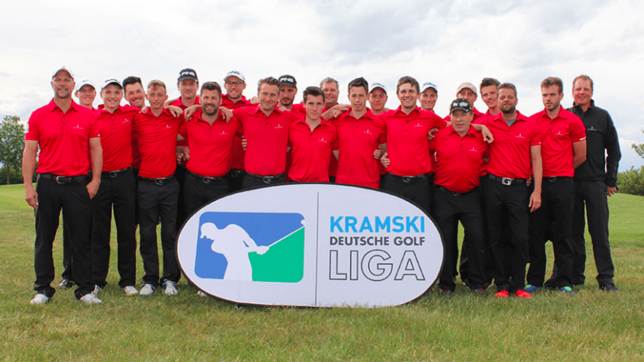 Die Herrenmannschaft des Golfclub St. Leon-Rot überzeugte beim zweiten Spieltag der Kramski DGL im Golfclub Riedstadt Kiawah mit starker Performance. (Foto: DGV/stebl)