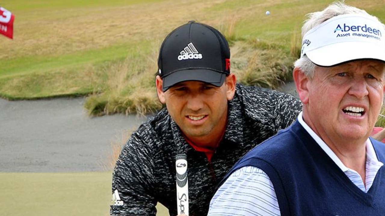Sergio Garcia und Colin Montgomerie kritisieren nach dem Auftakt den Zustand der Grüns in Chambers Bay. (Foto: Getty)