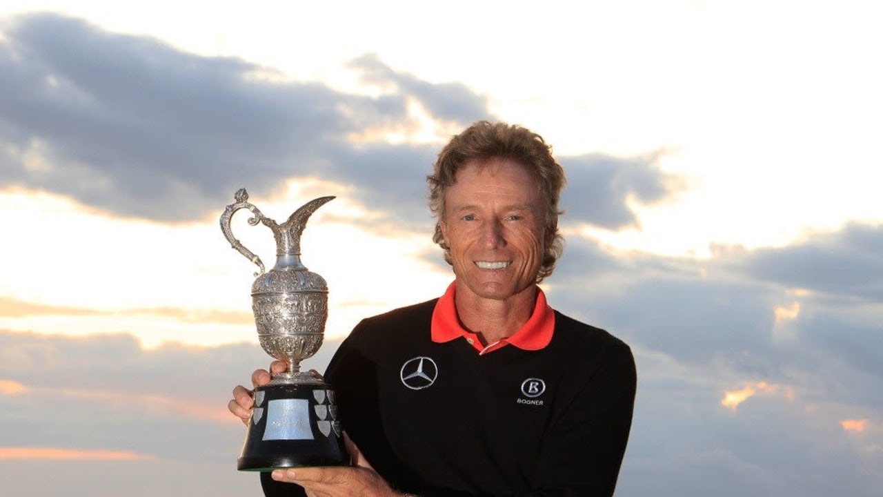 Bernhard Langer gewann 2014 die Senior Open Championship mit dem Rekord von 13 Schlägen Vorsprung vor Colin Montgomerie.