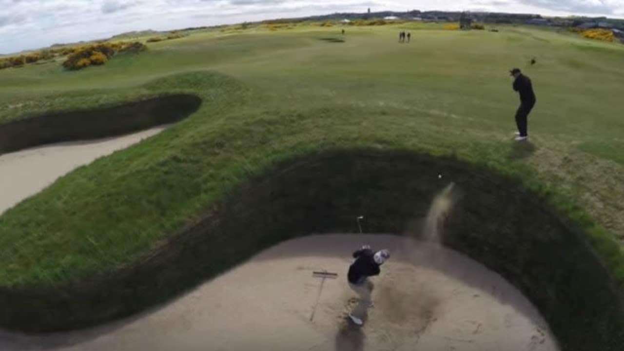 St. Andrews durch die Trickshot-Brille der Bryan Bros. (Foto: Youtube)