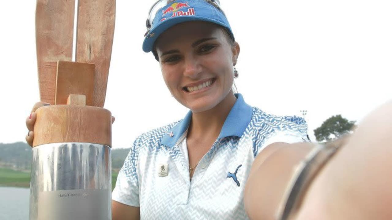 Eine strahlende Siegerin: Lexi Thompson gewinnt die HANA Bank Championship in Südkorea. (Foto: Getty)