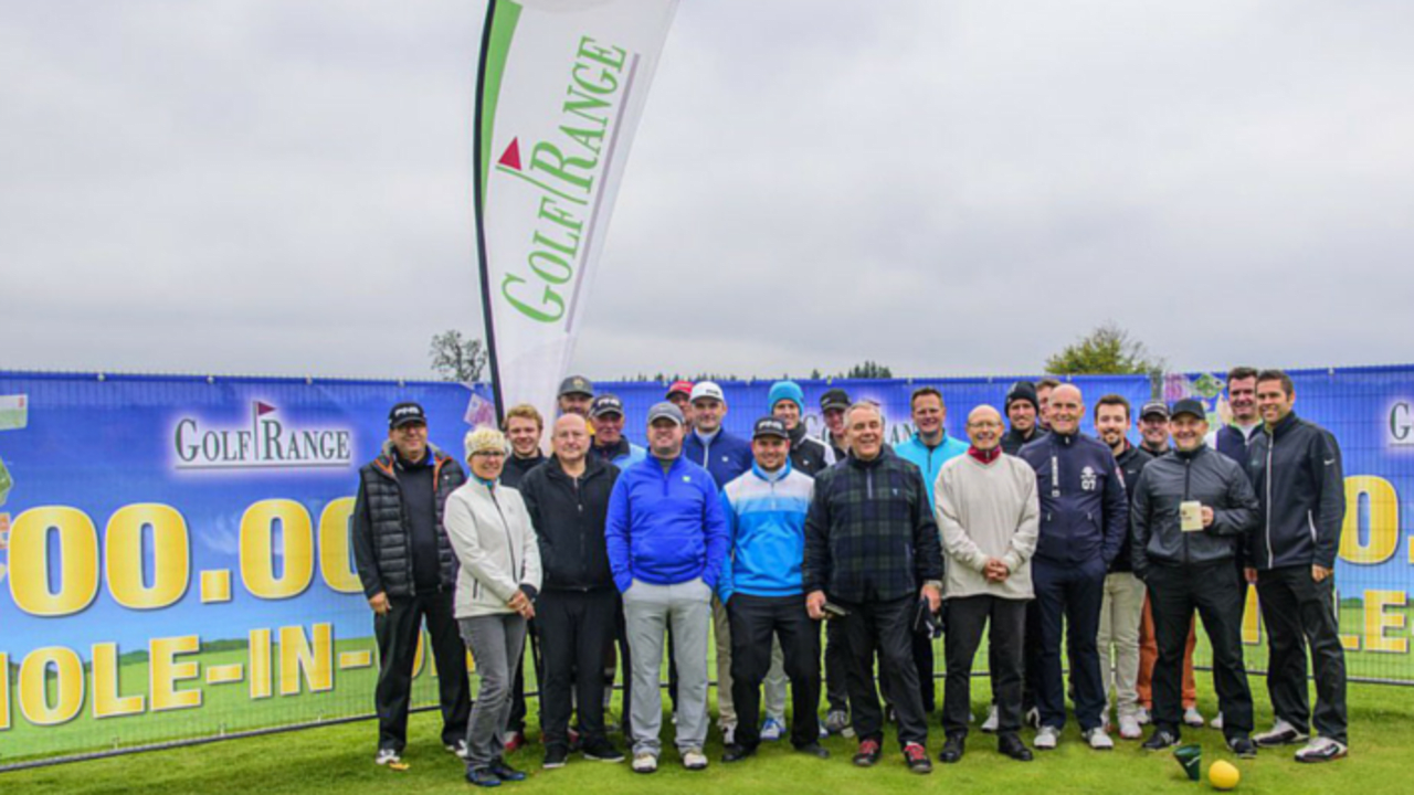 Der 100.000€-Schlag in München auf der GolfRange. (Foto: GolfRange München Brunnthal)