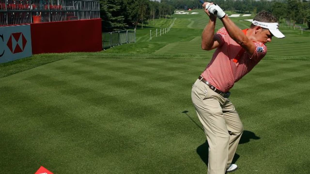 Luke Donald, der Engländer mit dem beneidenswerten Schwung, schaltet den Kopf beim Schwung am liebsten aus. (Foto: Getty)