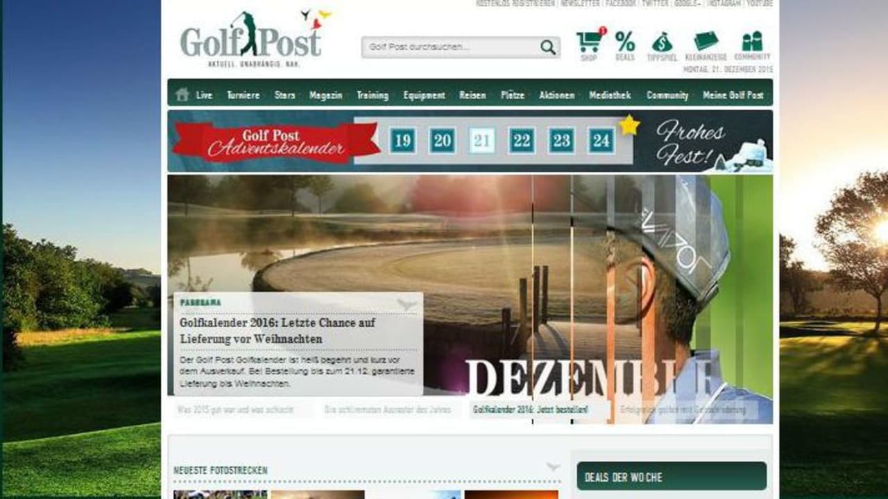 Die meistgelesenen Golf Post Artikel 2015