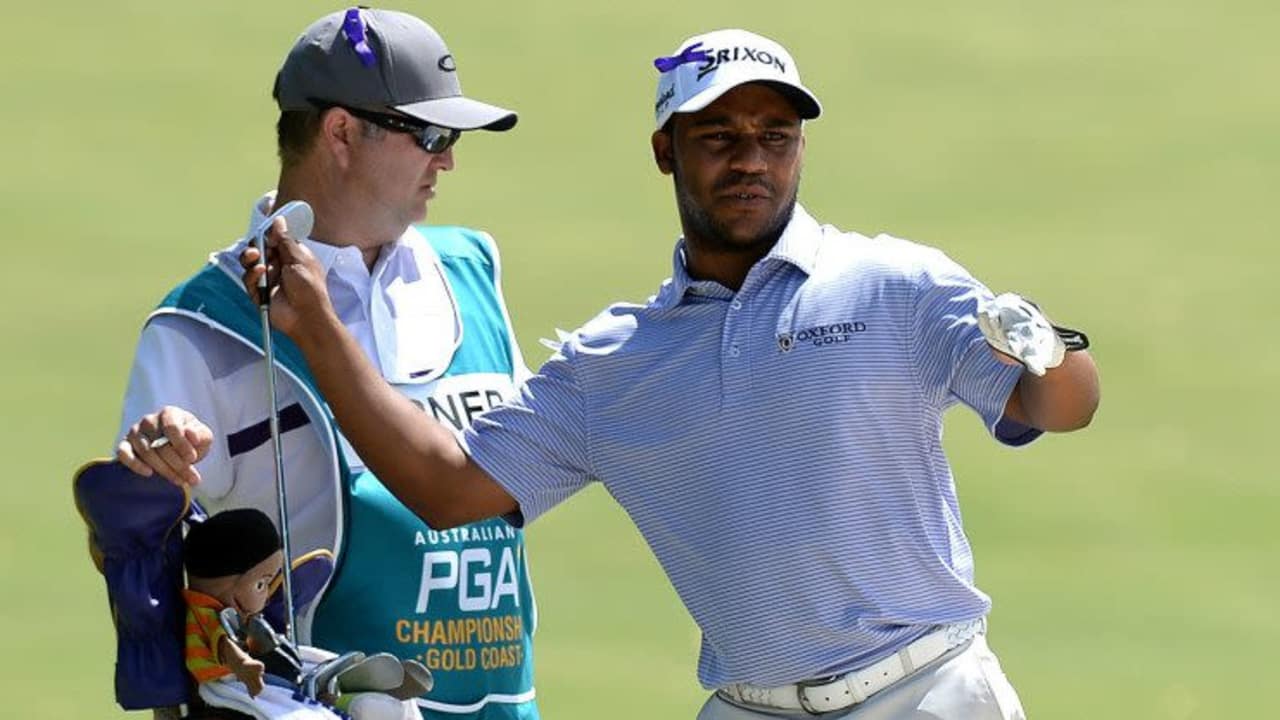 Der beste Mann des Tages: Harold Varner III spielt sich auf Platz Eins der Australian PGA Championship. (Foto: Getty)