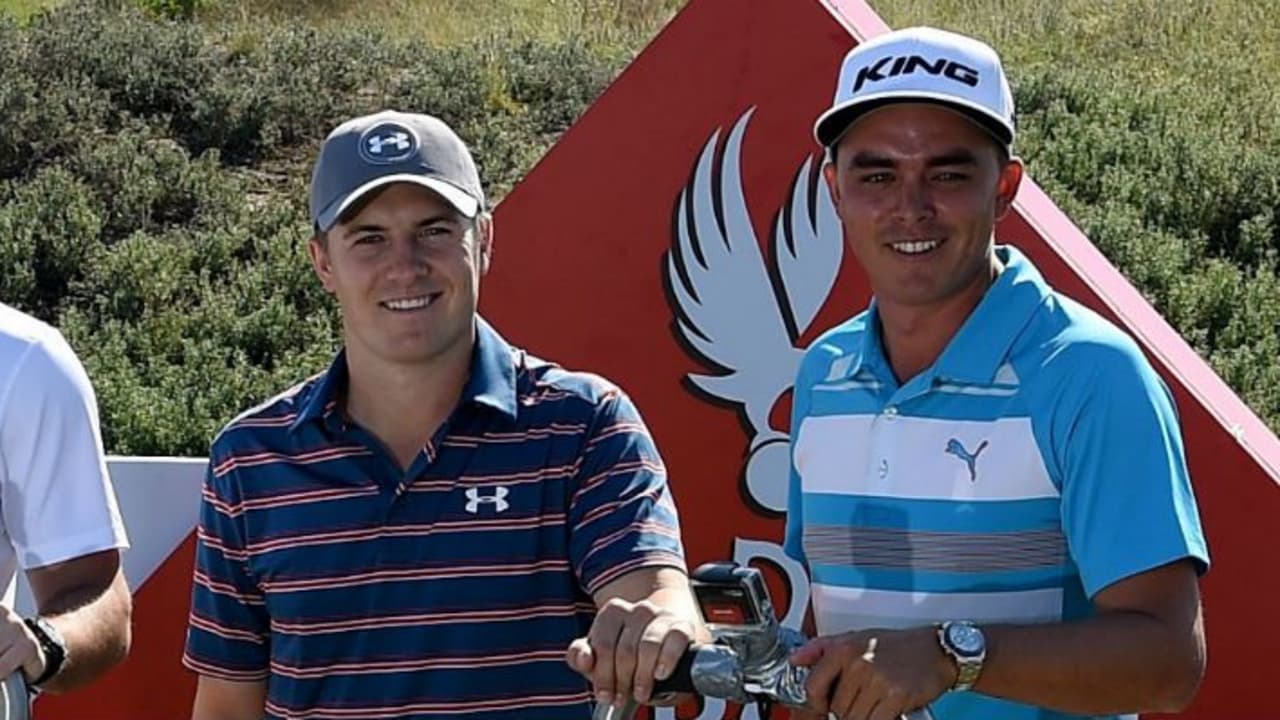 Der Flight um Rory McIlroy, Jordan Spieth und Rickie Fowler (v.l.) dürfte bei der Abu Dhabi HSBC Golf Championship die Blicke auf sich ziehen.