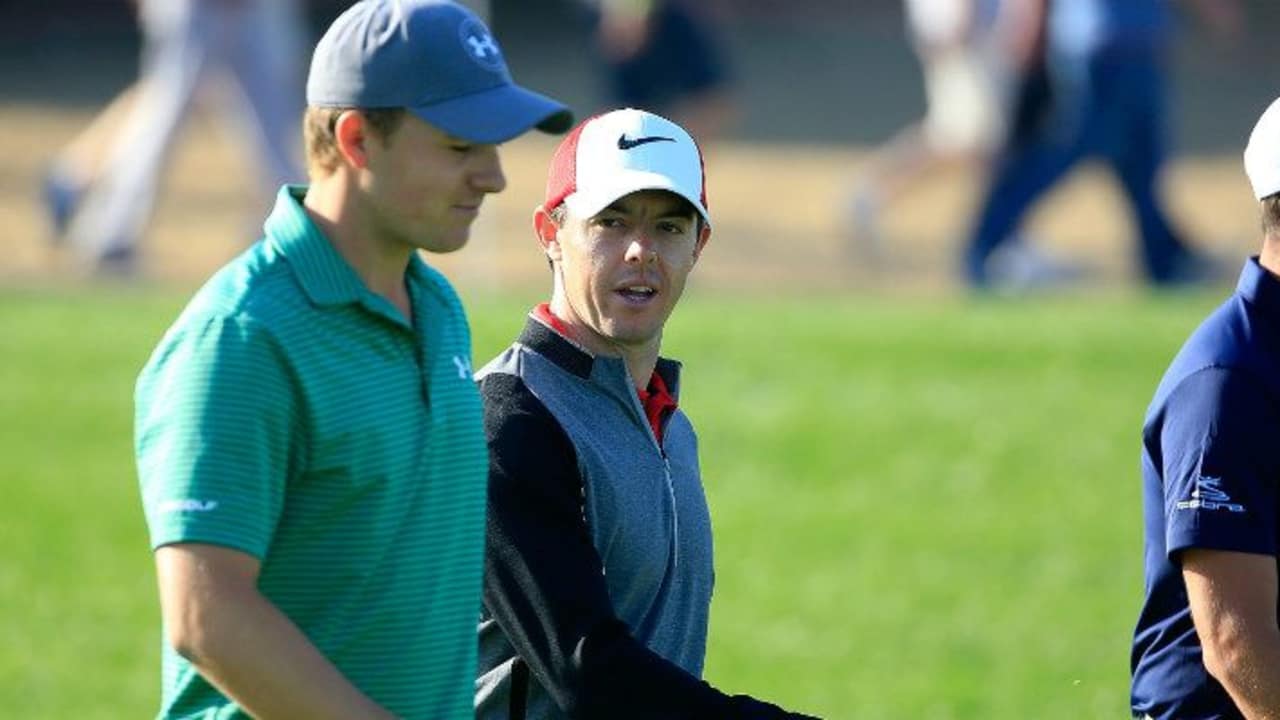 Spieth, McIlroy, Fowler: Das Trio ist wohl der interessanteste Flight der ersten Runde der Abu Dhabi HSBC Golf Championship. (Foto: Getty)