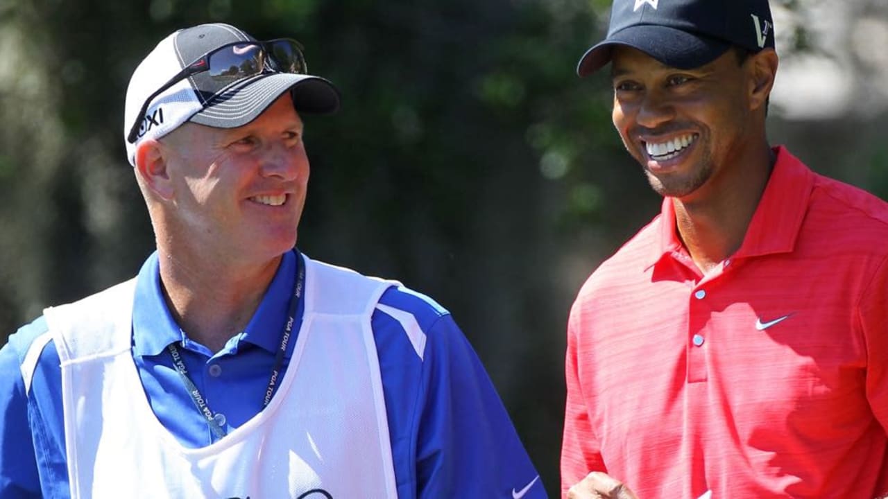 Joe LaCava (li.) mit Tiger Woods beim Arnold Palmer Invitational 2012. (Foto: Getty)