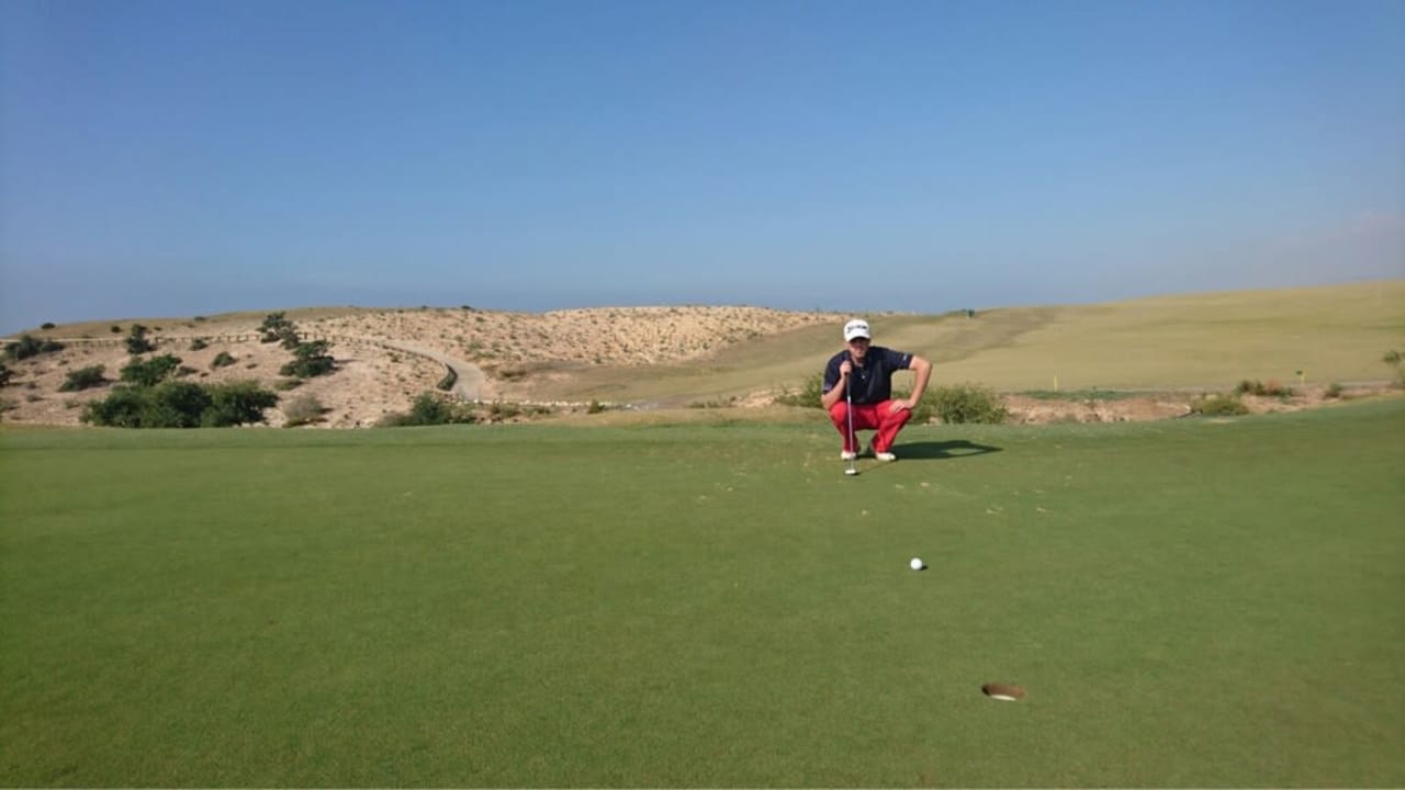 Moritz Klawitter war mit seinen kurzen bis mittleren Putts bei der Open Trazegzout in Agadir, Marokko zufrieden. (Foto: Moritz Klawitter)