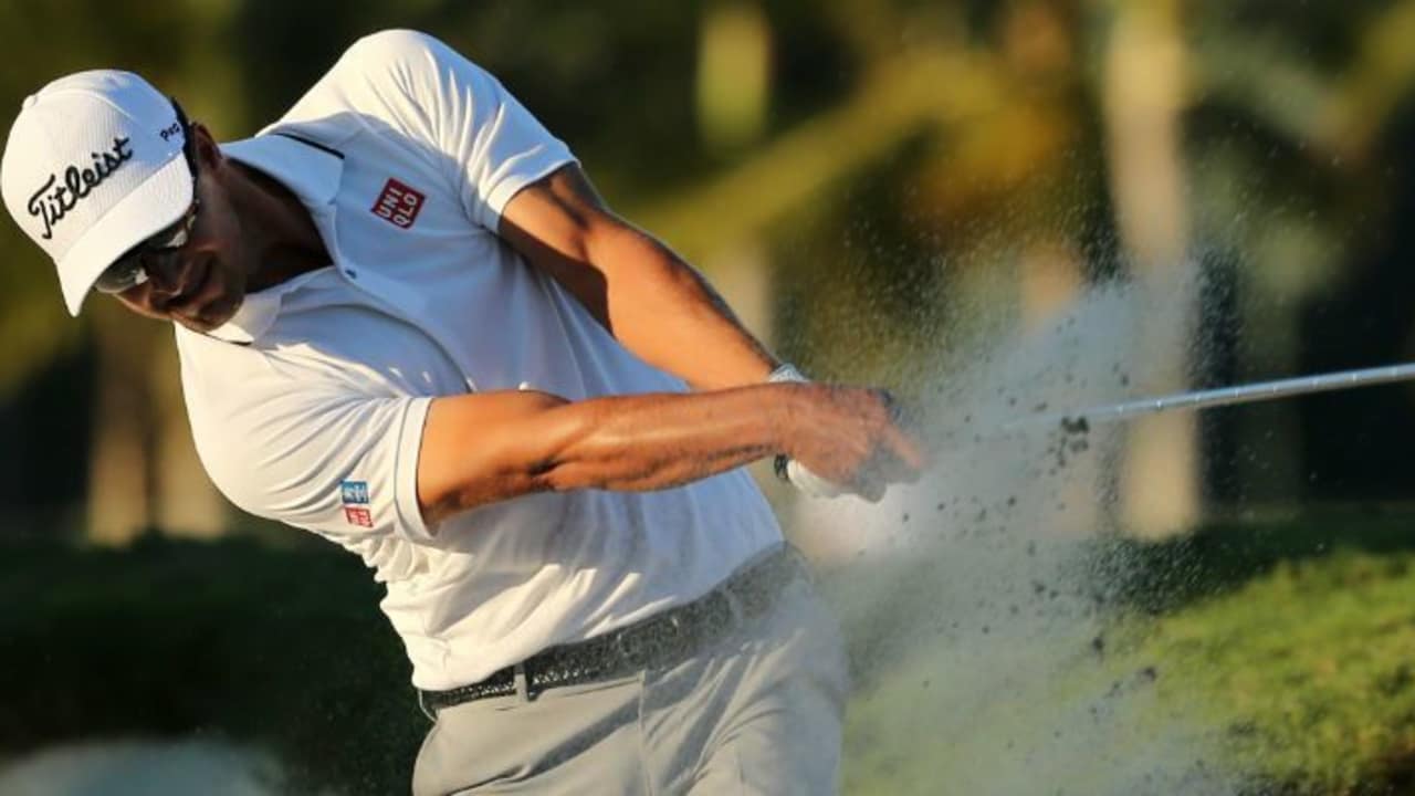 Konnte sich auf seine Nerven verlassen und auf sein Equipment sowieso: Adam Scott war bei der WGC-Cadillac Championship siegreich. (Foto: Getty)
