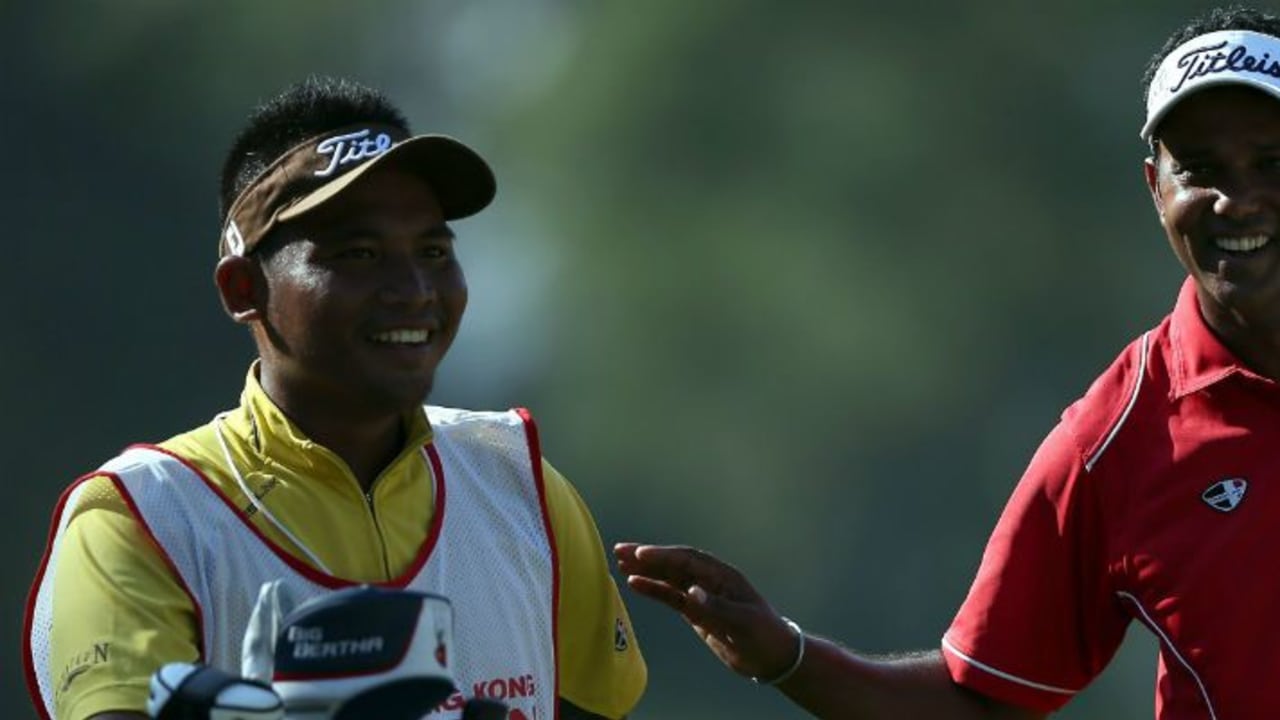Indian Open Sieger SSP Chawrasia Blick ins Bag