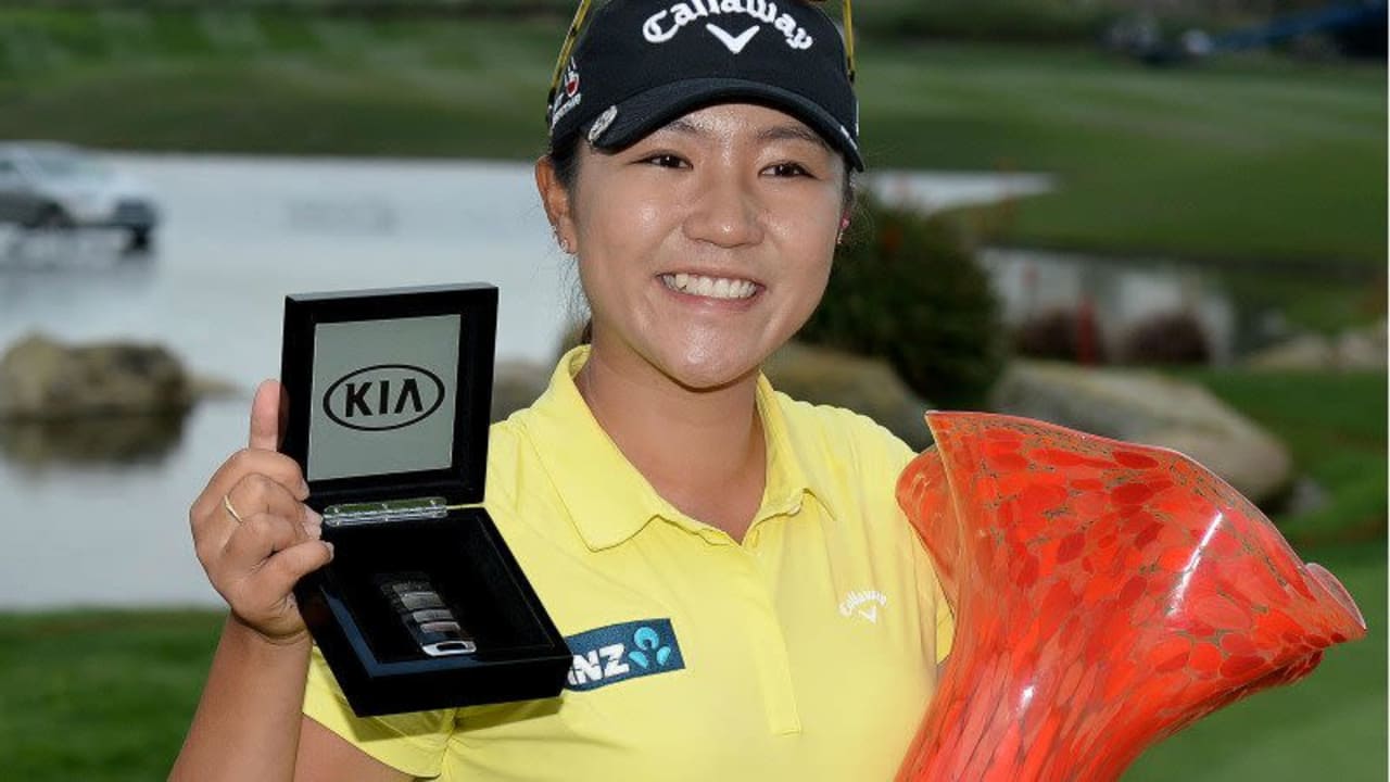 Lydia Ko freut sich über ihren Sieg bei der Kia Classic. (Foto: Getty)