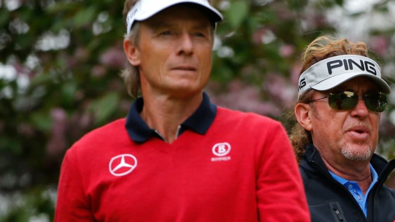 Bernhard Langer und Migue Ángel Jiménez bei der Mitsubishi Electric Classic. (Foto: Getty)