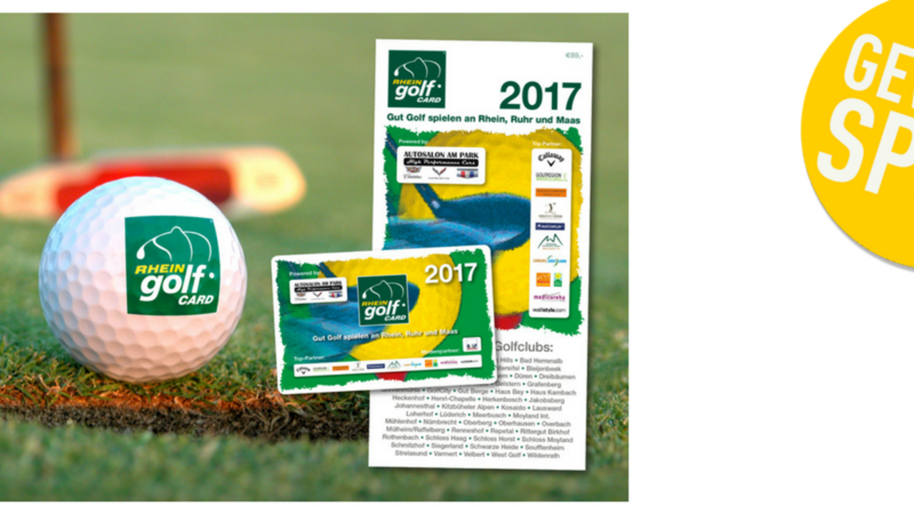 Die Rheingolf Card 2017: Jetzt beim Gewinnspiel mitmachen und mit etwas Glück gewinnen