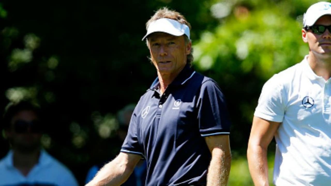 Martin Kaymer baute bei der Proberunde des Masters am Dienstag wie schon in den vergangenen Jahren auf die Erfahrung von Bernhard Langer. (Foto: Getty)