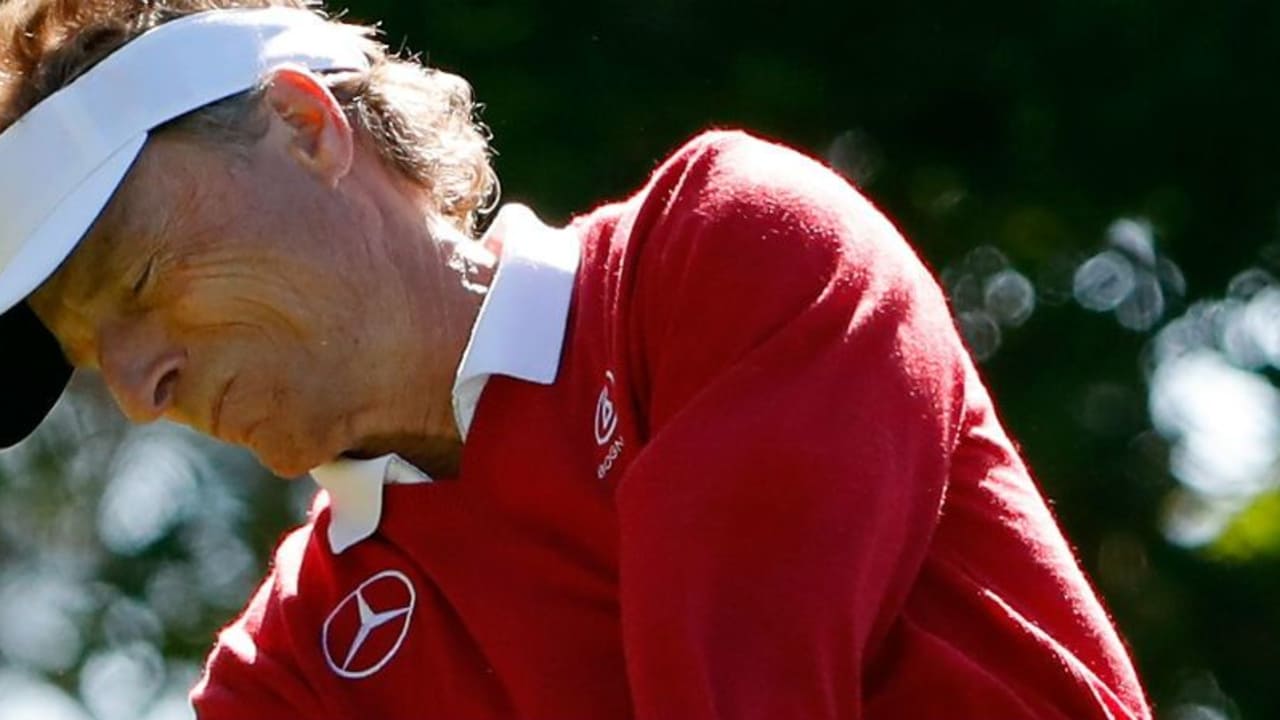 Bernhard Langer hat sich am zweiten Tag des Masters erneut voll und Ganz ins Zeug gelegt, was sich auch ausgezahlt hat. (Foto: Getty)