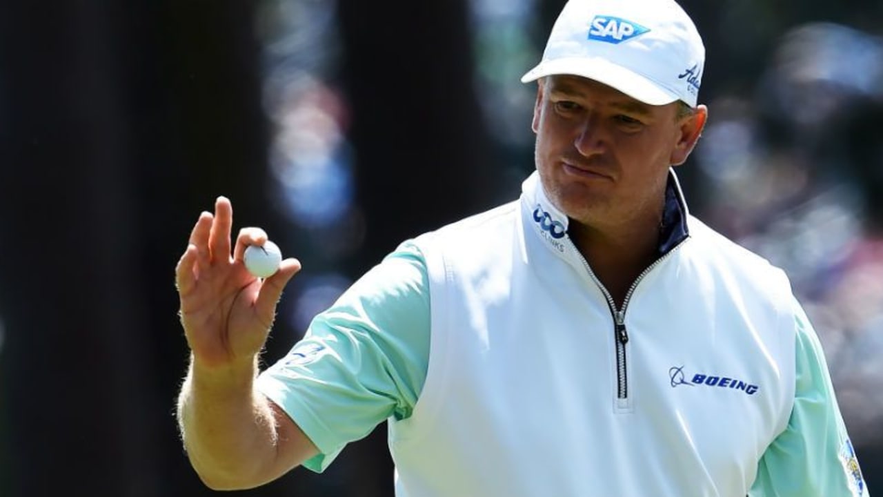 Dieser Mann prägte den ersten Tag des Masters wie kein anderer: Ernie Els mit seinem Sechs-Putt. (Foto: Getty)