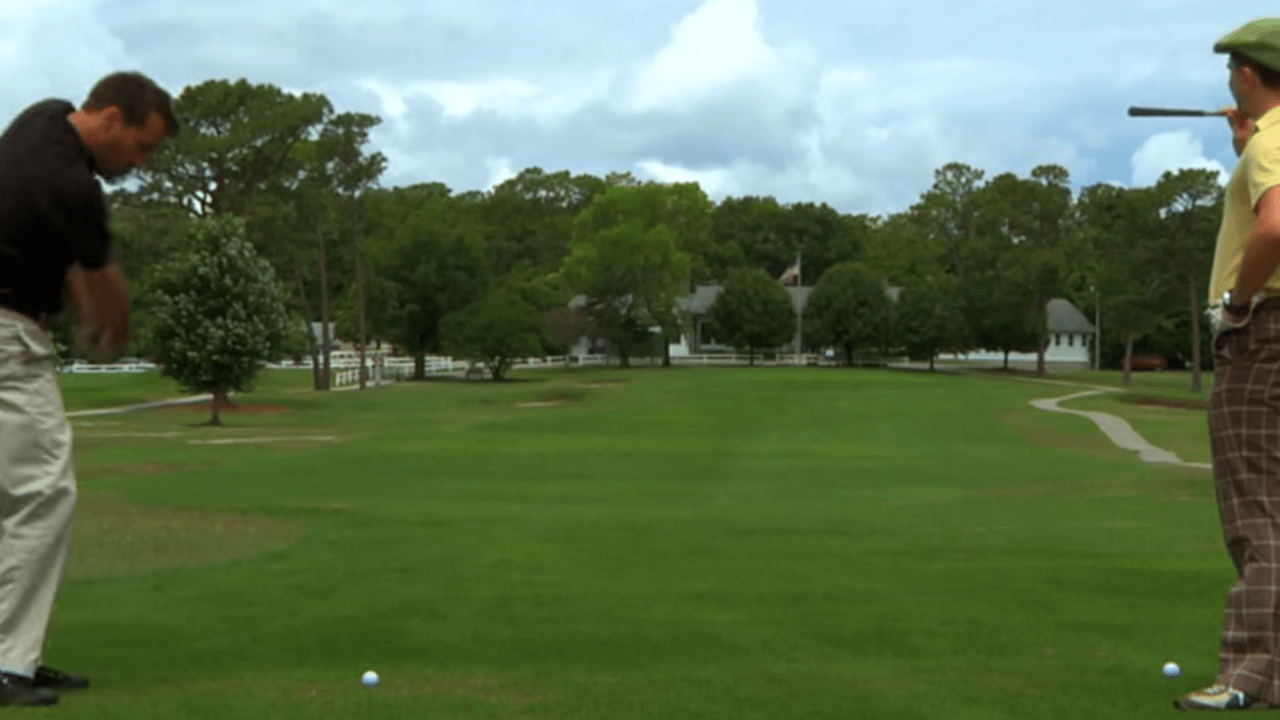 Liebe Damen, nehmt Euch in Acht, wenn Ihr den lieben Gatten zum Golfplatz begleitet - das könnte übel enden. (Screenshot)