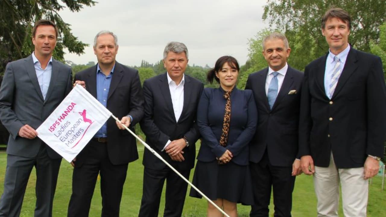 Das Organisationsteam des Ladies European Masters um Dirk Glittenberg (links) und LET Geschäftsführer Ivan Khodabakhsh (2. v. r.)