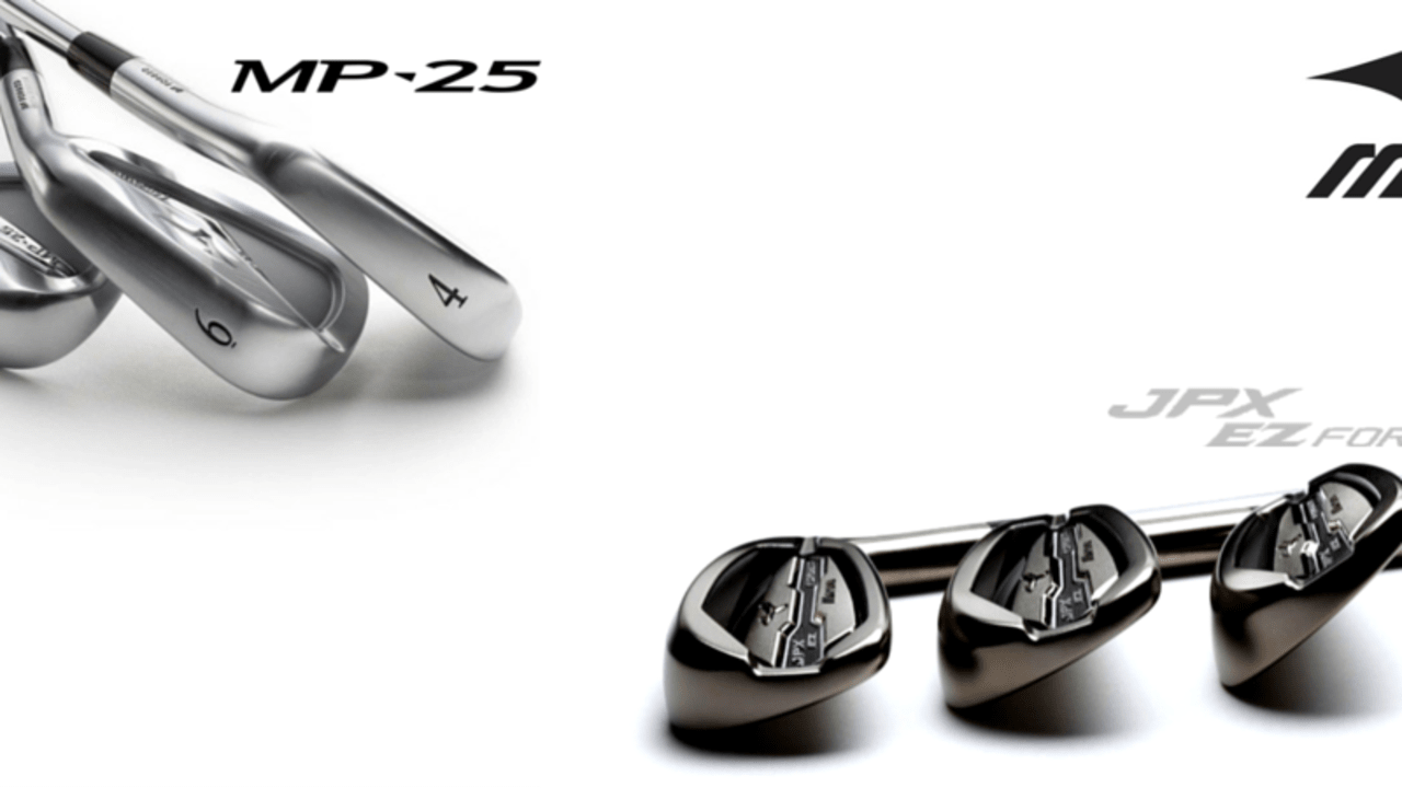 Geschmiedet in Japan und vollendet in Schottland - die Mizuno MP-25 und JPX-EZ Eisen. (Foto: Golf Post)